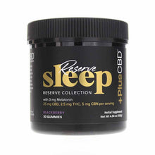 Reserve Sleep CBD Gummies, 30 Gummies, by PlusCBD Oil