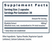 Rhodiola rosea 3% Standardized Extract, by Vital Nutrients