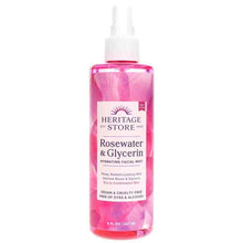 Rosewater & Glycerin Hydrating Facial Mist Spray, 8 Oz, by Heritage Store