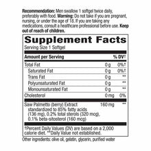 Saw Palmetto Premium Extract 160 Mg, 120 Softgels, by Natures Way, image #2