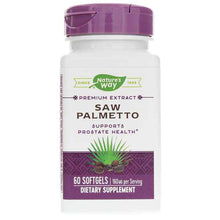 Saw Palmetto Premium Extract 160 Mg, 60 Softgels, by Natures Way