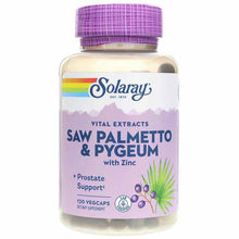 Saw Palmetto & Pygeum, 120 Veg Capsules, by Solaray