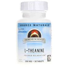 Serene Science L-Theanine 200 Mg Tablets, 30 Tablets, by Source Naturals
