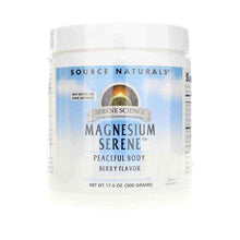 Serene Science Magnesium Serine Powder, Berry, 17.6 Oz, by Source Naturals