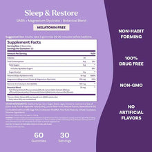 Sleep & Restore Gummies Non-Melatonin, Tart Cherry, 60 Gummies, by Natrol, image #4