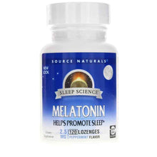 Sleep Science Melatonin 2.5 Mg Lozenges, Peppermint, 120 Lozenges, by Source Naturals