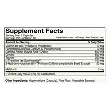 Supplement Facts label for Sleep Time New Formula showing serving size of 2 capsules with ingredients including melatonin, GA