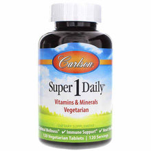 Super 1 Daily, 120 Veg Tablets, by Carlson Labs