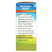 Super Daily D3 4000 IU Vitamin D Liquid, by Carlson Labs, image #4