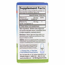 Super Daily D3 + K2 Liquid (2,000 IU/45 Mcg), 90 Veg Drops, by Carlson Labs, image #3