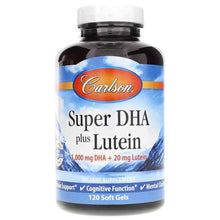Super DHA plus Lutein, 120 Softgels, by Carlson Labs