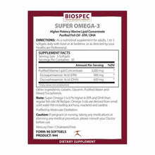 Super Omega-3, by BioSpec, image #2