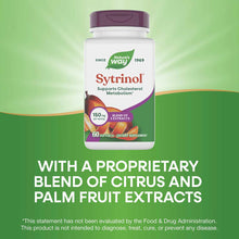 Sytrinol Cholesterol Control bottle by Nature's Way with purple cap containing 60 softgels on green background.