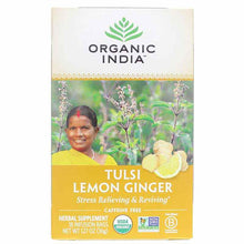 Tulsi Lemon Ginger Organic Tea, by Organic India