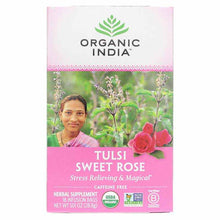 Tulsi Sweet Rose Organic Tea, by Organic India