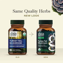 Turkey Tail Mushroom Immune & Liver Support, 40 Vegan Capsules, by Gaia Herbs, image #4