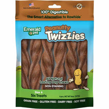 Twizzies Natural Dog Chews, Peanutty, 6 Inches, by Emerald Pet
