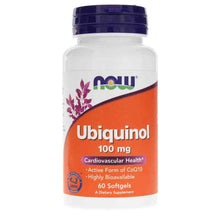 Ubiquinol 100 Mg, 60 Softgels, by NOW Foods