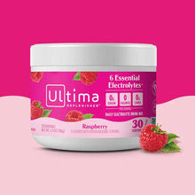 Ultima Replenisher Electrolyte Drink Mix, Raspberry, 30 Servings, by Ultima Health Products