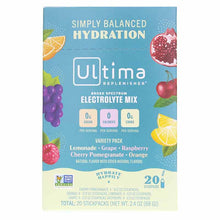 Ultima Replenisher Electrolyte Drink Mix Packets, Variety, 20 Packets, by Ultima Health Products