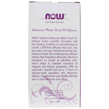 Ultrasonic Metal Touch Oil Diffuser, by NOW Foods, image #4
