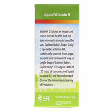 Vegetarian Super Daily D3 for Babies 400 IU, 90 Veg Drops, by Carlson Labs, image #4