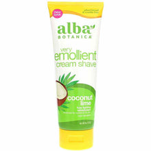 Very Emollient Cream Shave, Coconut, by Alba Botanica