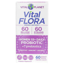 Vital Flora Women 55+ Daily Probiotic + Prebiotics, 60 Veg Capsules, by Vital Planet