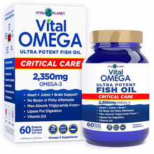 Vital Omega Critical Care, 60 Enteric Coated Fishgels, by Vital Planet