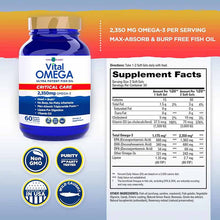 Vital Omega Critical Care, 60 Enteric Coated Fishgels, by Vital Planet, image #2