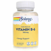 Vitamin B-6 100 Mg, 120 Veg Capsules, by Solaray