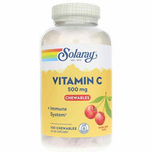 Vitamin C 500 Mg Chewable in Natural Cherry Flavor, by Solaray