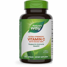 Vitamin C with Rose Hips Extra Strength, 100 Capsules, by Natures Way