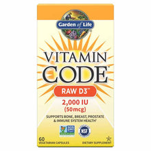 Vitamin Code Raw D3 2000 IU (50 Mcg), by Garden of Life