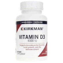 Vitamin D-3 4000 IU Capsules, by Kirkman
