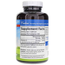 Vitamin D3 1,000 IU, 360 Softgels, by Carlson Labs, image #2