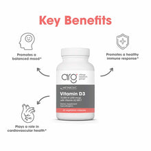 Vitamin D3 10,000IU with Vitamin K2 MK-7, 60 Capsules, by Allergy Research Group
