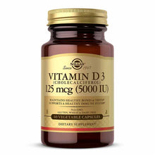 Vitamin D3 125 Mcg (5000 IU), 60 Veg Capsules, by Solgar