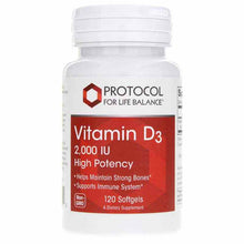 Vitamin D3 2000 IU, by Protocol For Life Balance