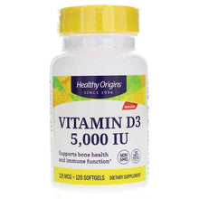 Vitamin D3 5, 120 Softgels, by Healthy Origins