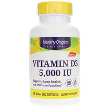 Vitamin D3 5, 360 Softgels, by Healthy Origins