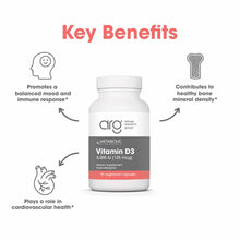Vitamin D3 5,000 IU, 90 Capsules, by Allergy Research Group