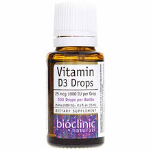 Vitamin D3 Drops 1000 IU, by Bioclinic Naturals