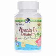 Vitamin D3 Gummies for Kids 400 IU, 60 Gummies, by Nordic Naturals