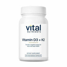 Vitamin D3 + K2, by Vital Nutrients