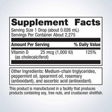 Vitamin D3 Liquid, 2275 Servings, by Metagenics, image #2