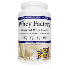 Whey Factors Natural Whey Protein, French Vanilla, 2 Lbs, by Natural Factors