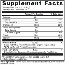 Whey Protein + Fat Loss Blend, Cinnamon Vanilla, 18 Servings, by Ancient Nutrition, image #3