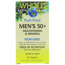 Whole Earth & Sea Men's 50+ Multi, 60 Tablets, by Natural Factors