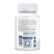 White bottle of Nordic Naturals Zero Sugar Vitamin B12 Gummies with white ridged cap and product label.